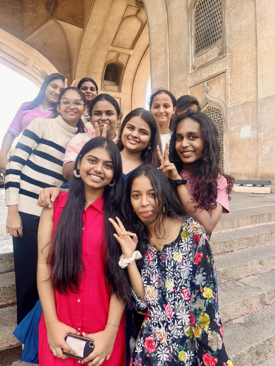 SAJC students enjoying a heritage visit in Hyderabad